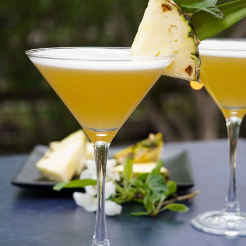 Pineapple Elderflower Martini | Bjorn Bites & Booze | Wild West Viking